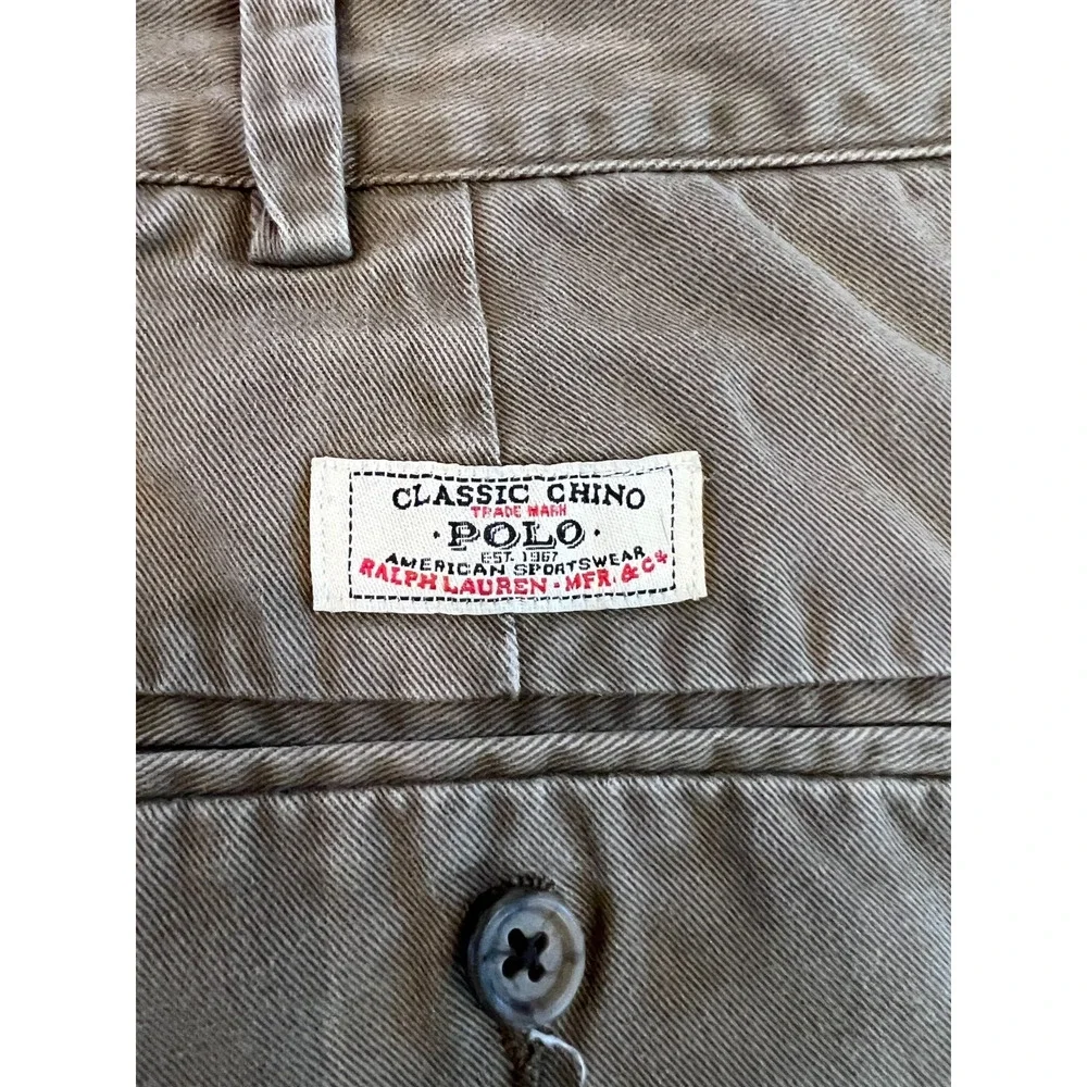 Polo Ralph Lauren Pants Mens‎ 36x34 (*Measured 36x32) Chino Brown Classic